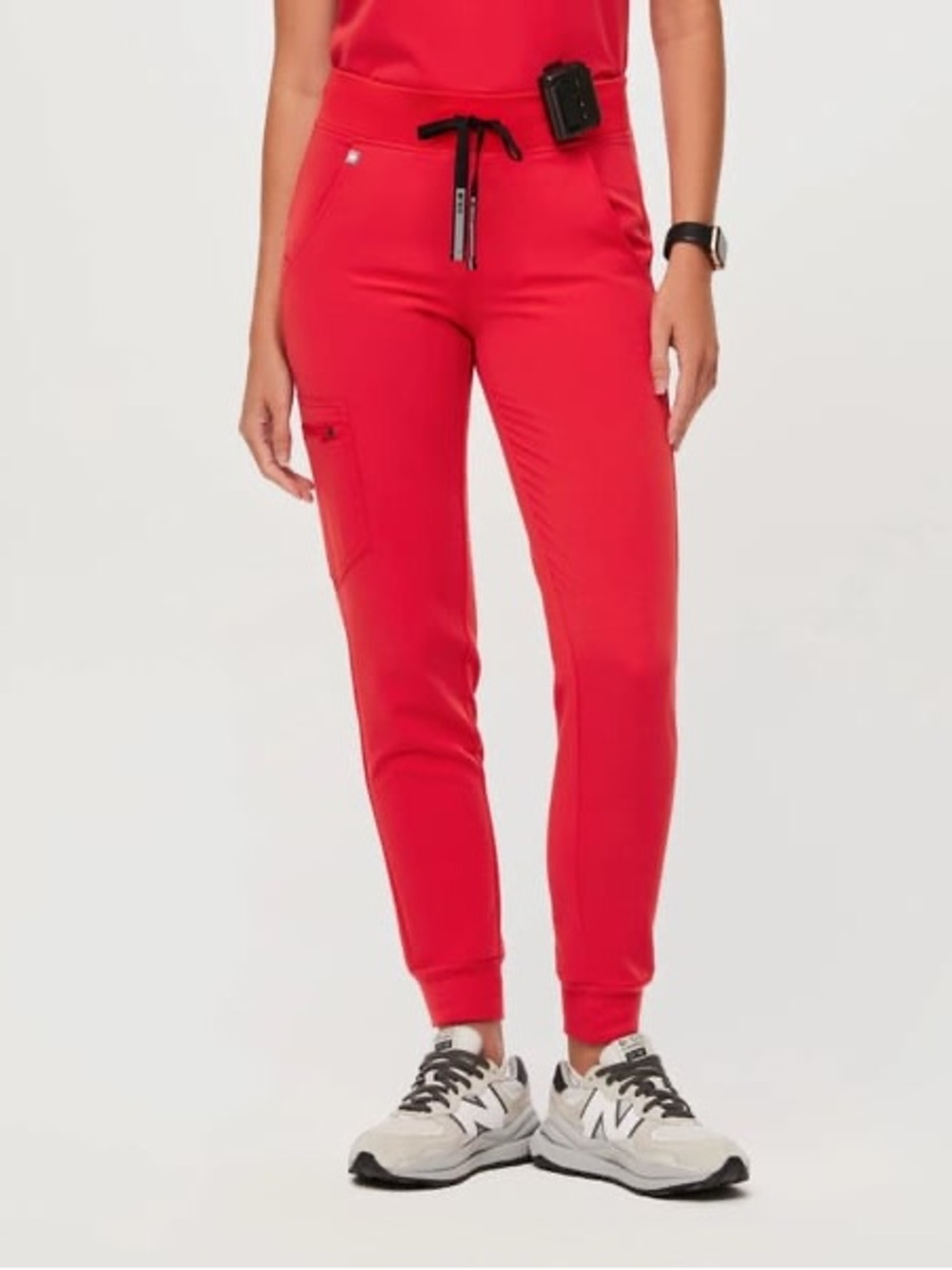 Figs Zamora Jogger Scrub Pants - Neon Red